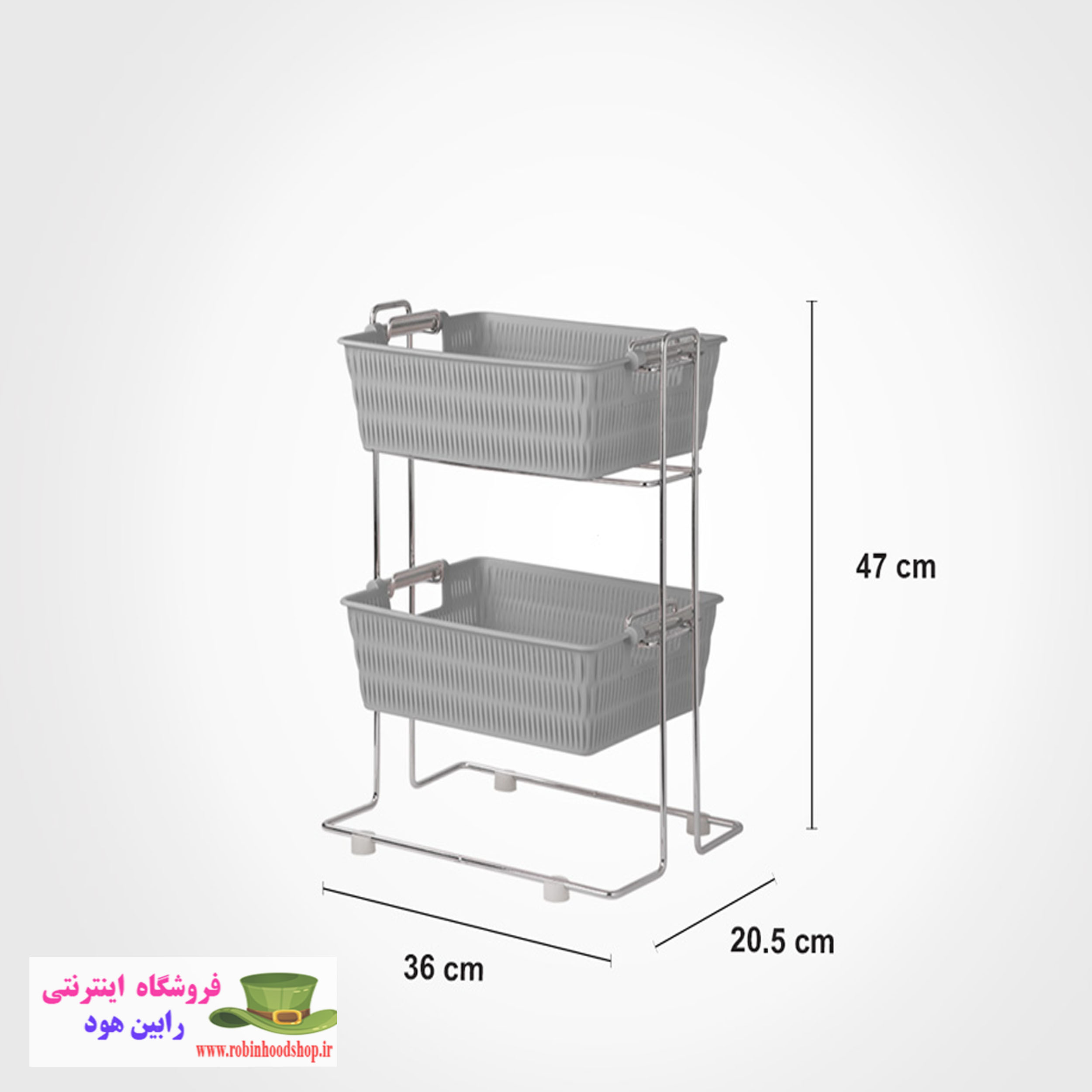 جای سیب زمینی و پیاز دو طبقه چهارگوش - Image 2
