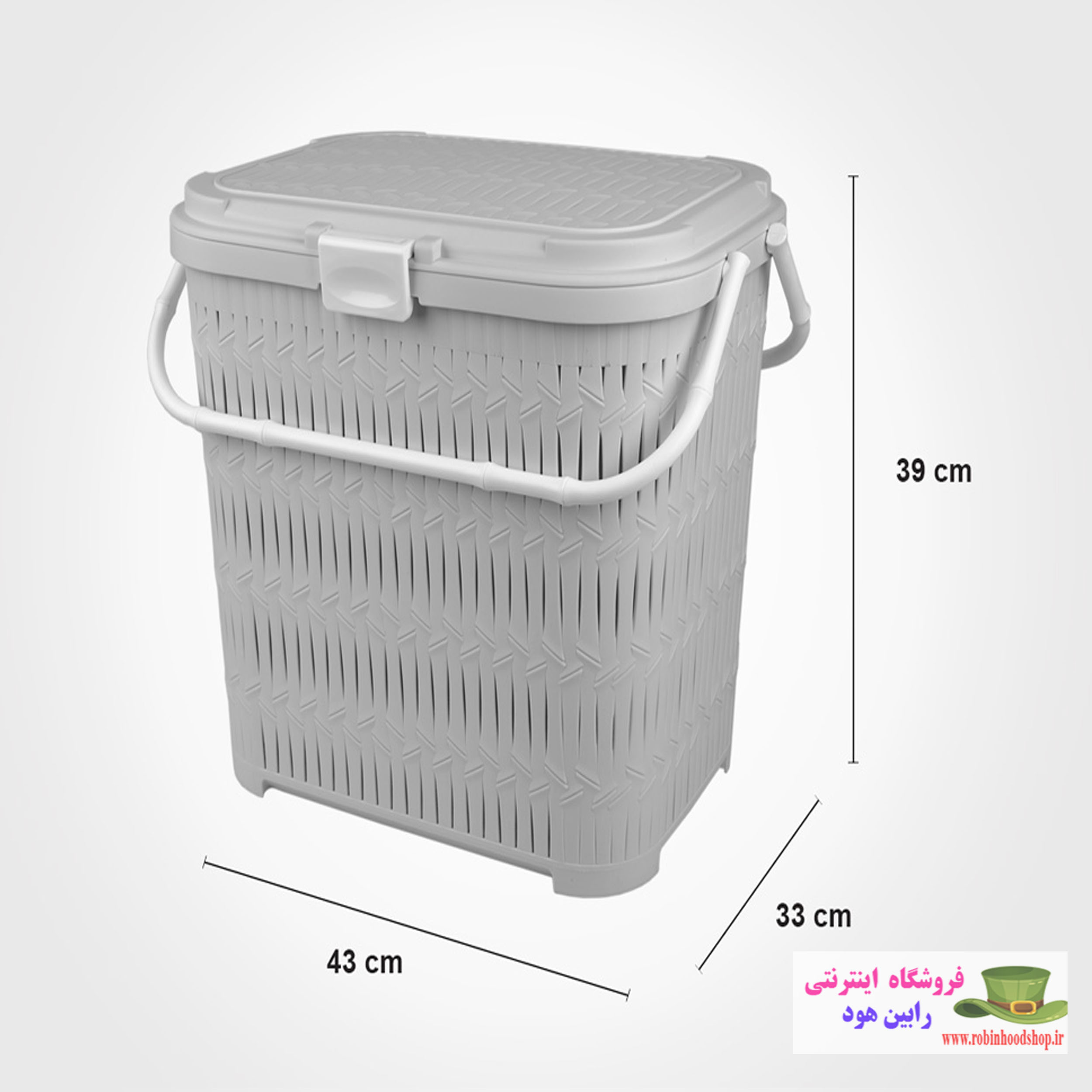 سبد پیک نیک دربدار بلند طرح بامبو - Image 2