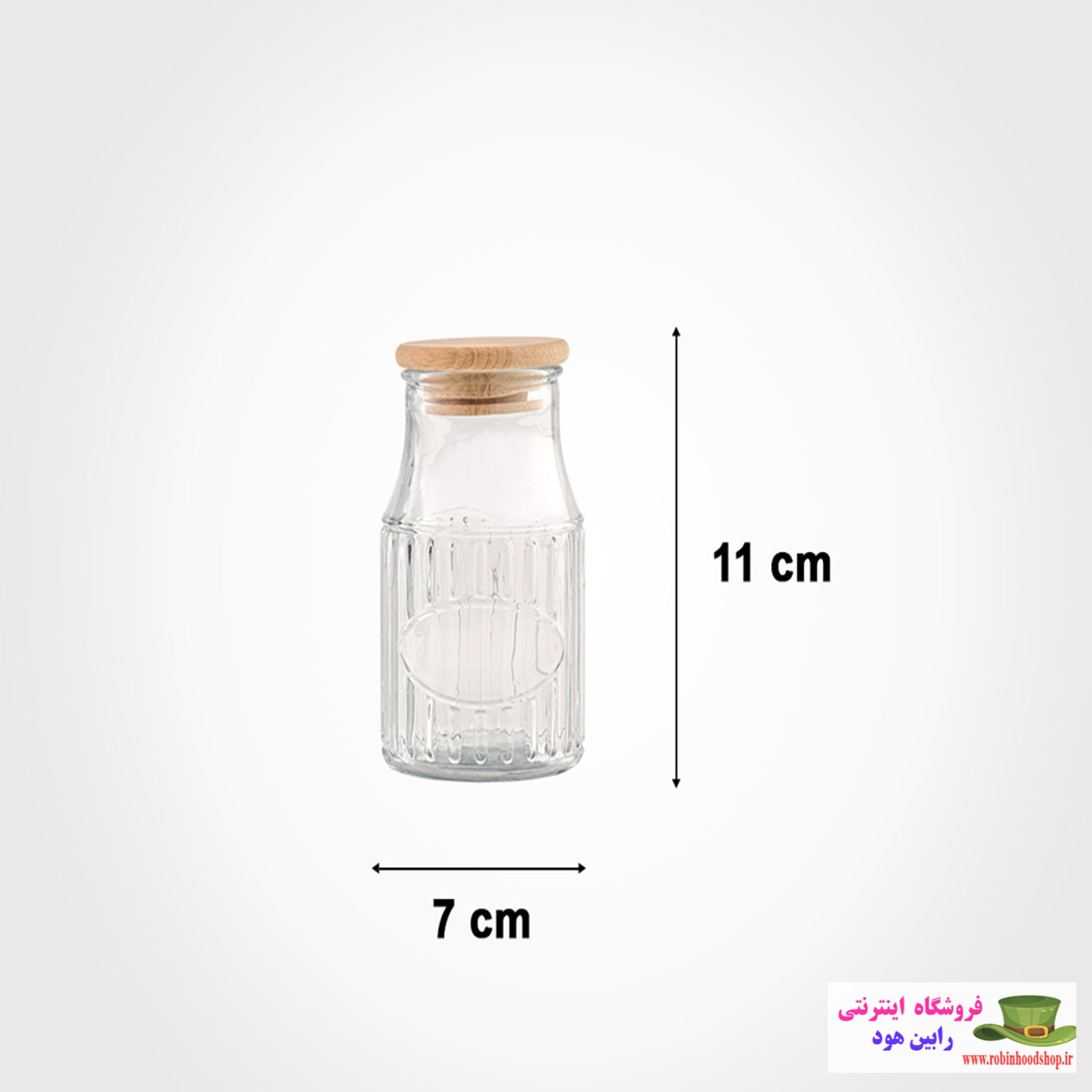 جا ادویه با درب چوبی 230 میلی لیتر - Image 2