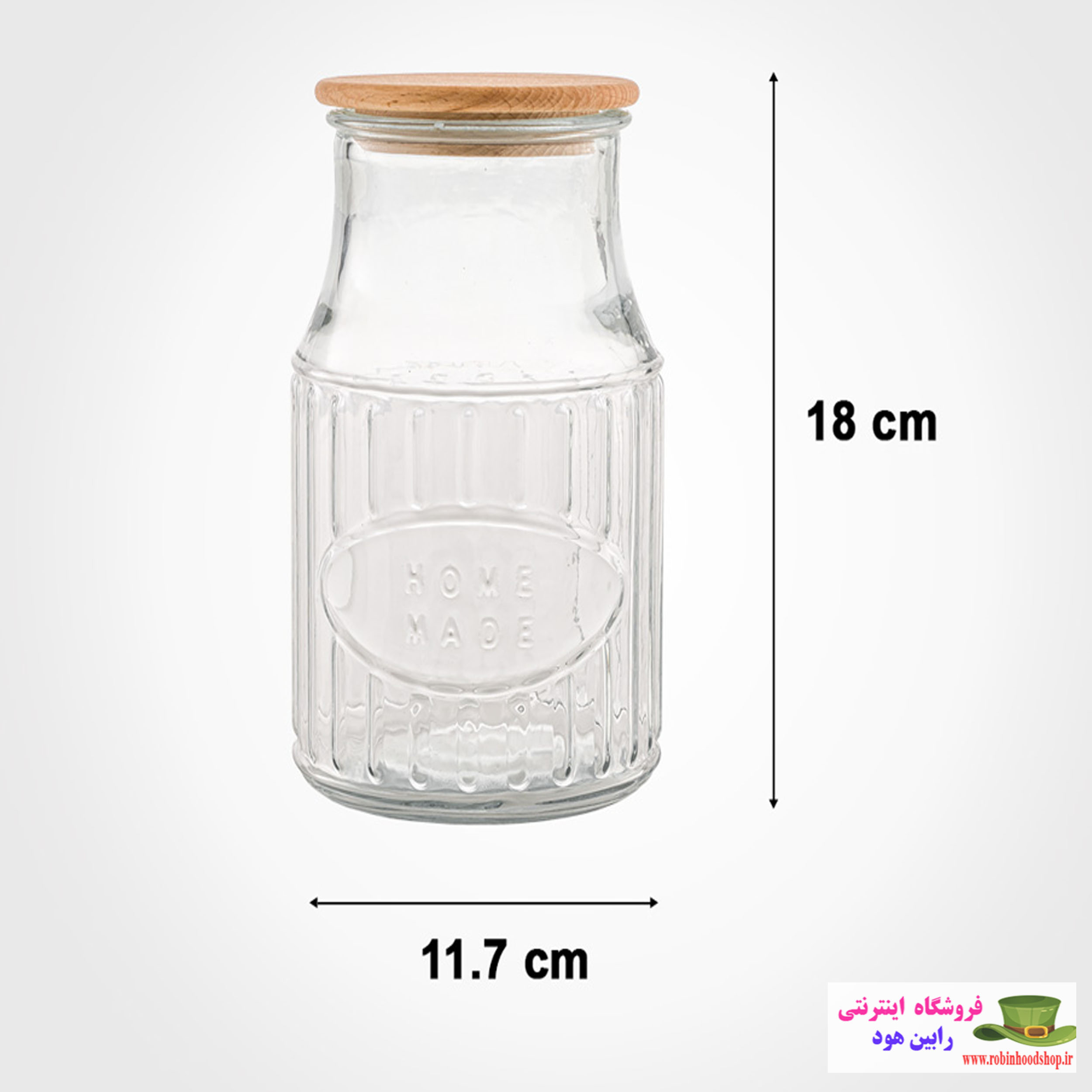 بانکه درب چوبی 1.2 لیتر - Image 2