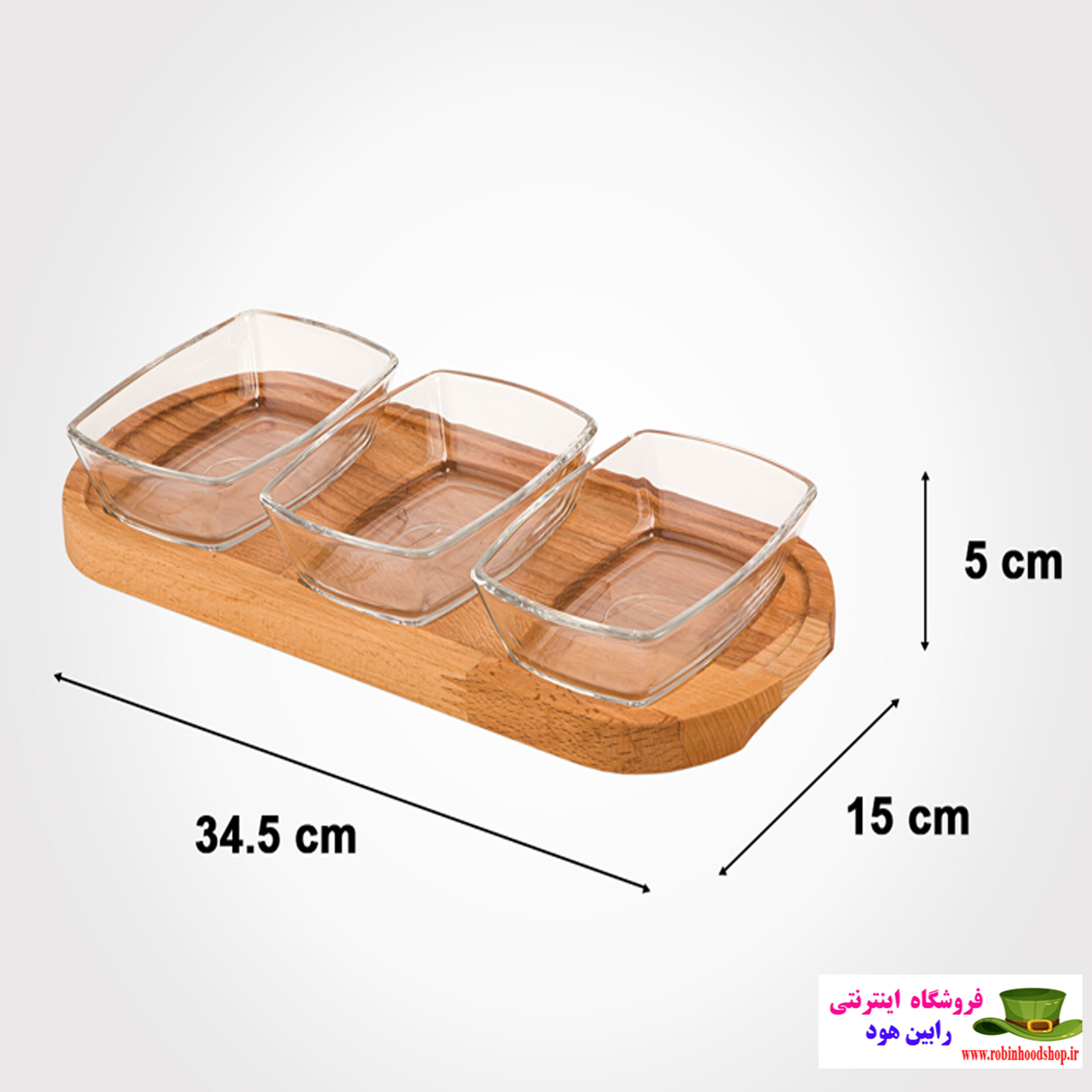 اردور خوری چهارگوش سه خانه کف چوبی - Image 2