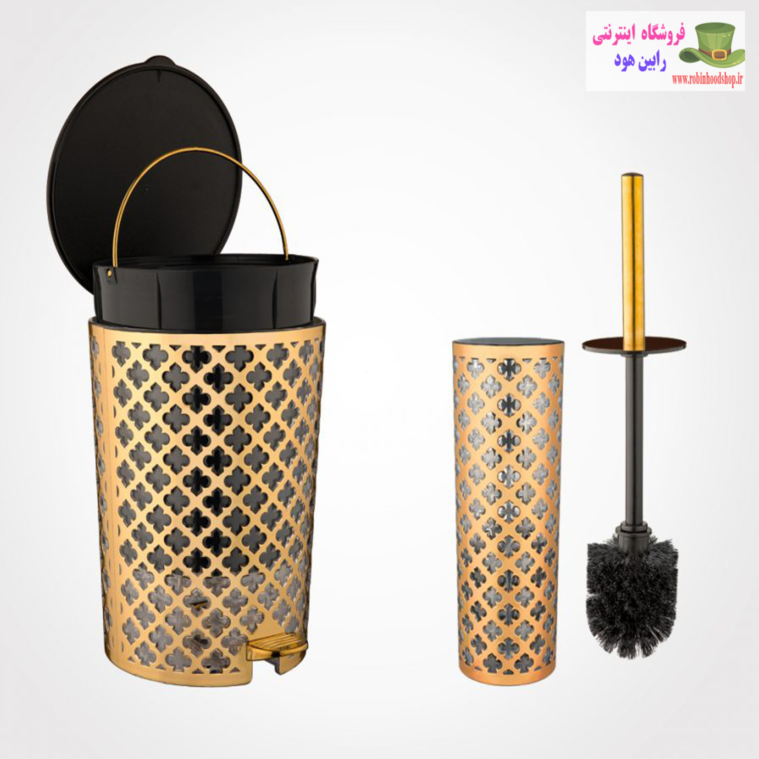 سطل و فرچه طرح گل (چاپ دار) - Image 3