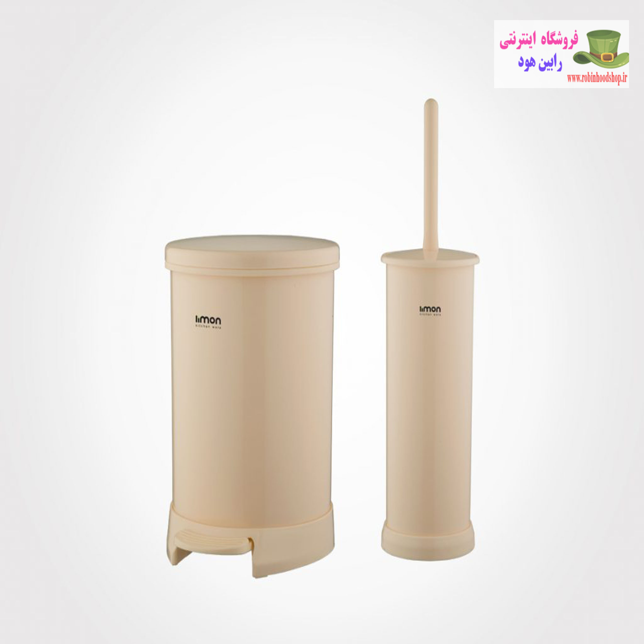 سطل و فرچه درب رنگی لیمون - Image 3