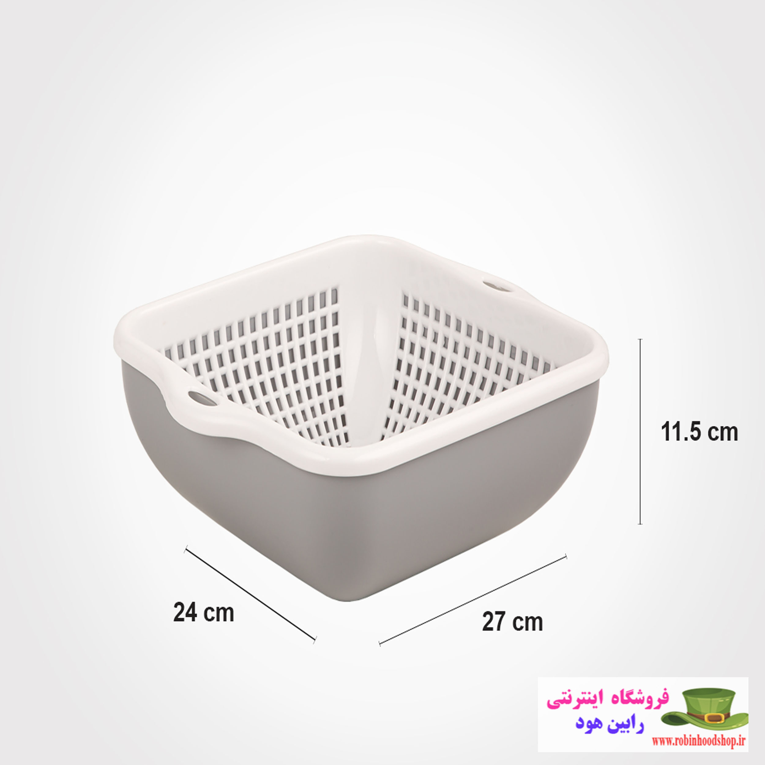 ست کاسه و آبکش چهارگوش سایز 2 - Image 3