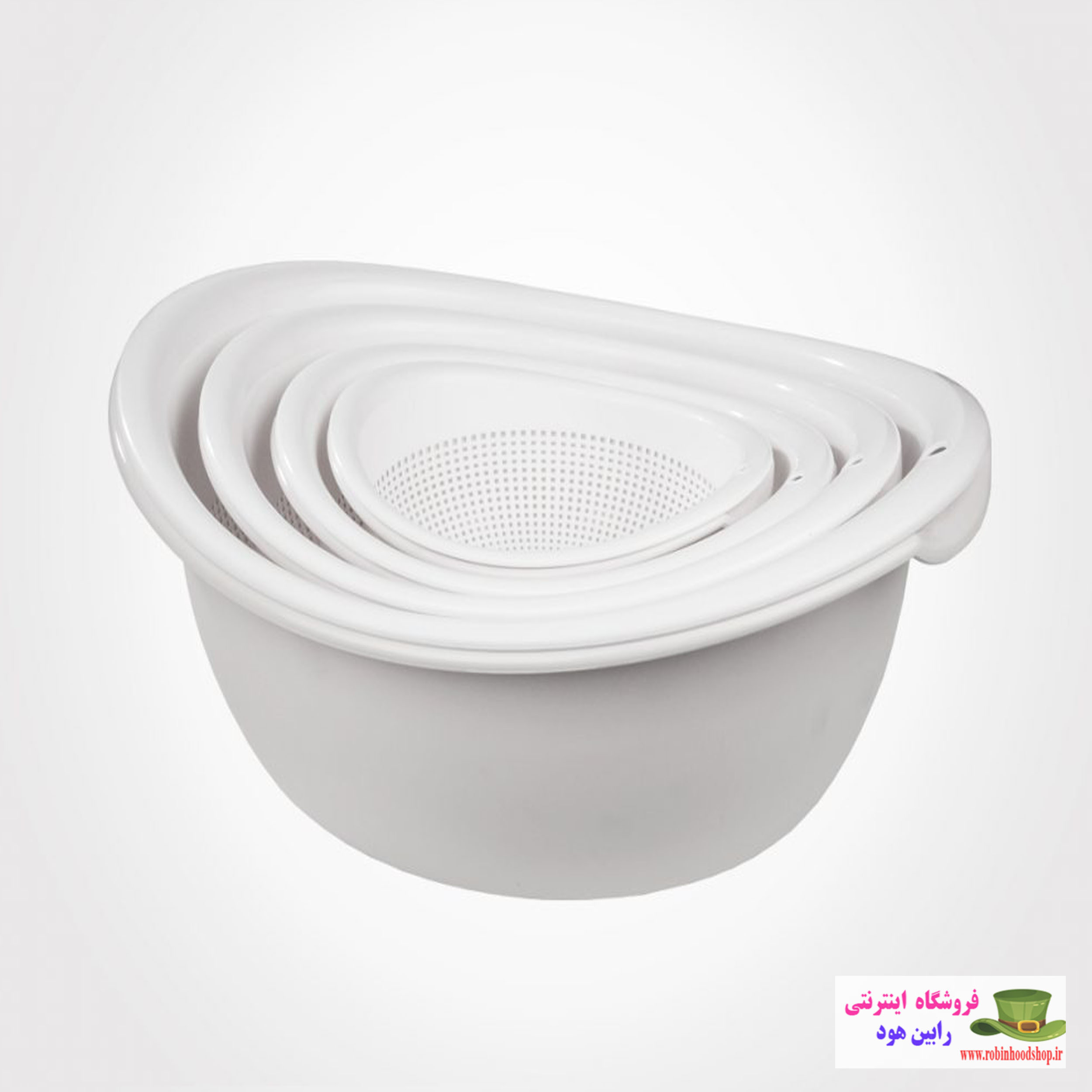 سبد و آبکش بیضی 8 پارچه - Image 3