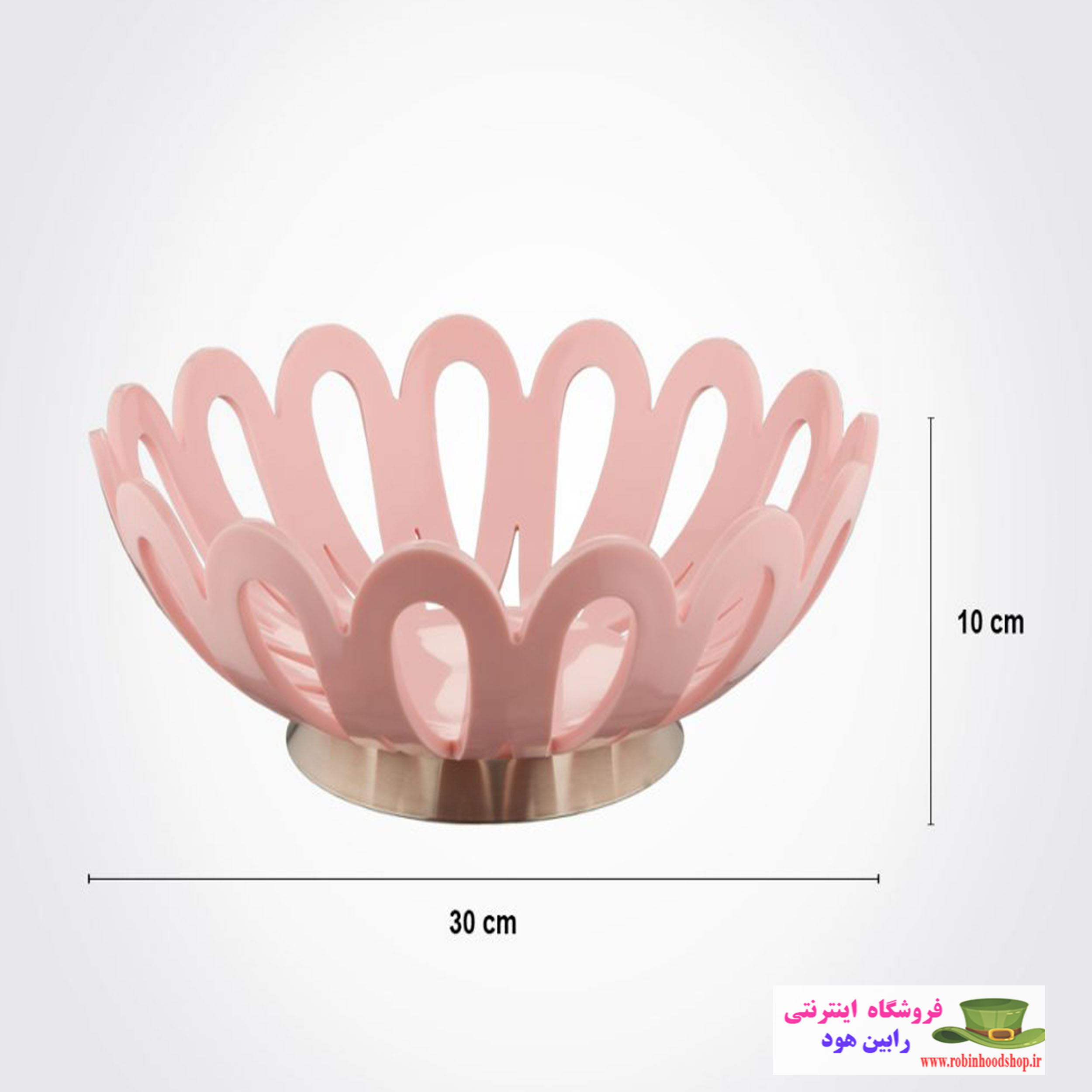 سبد میوه متوسط پایه استیل - Image 2