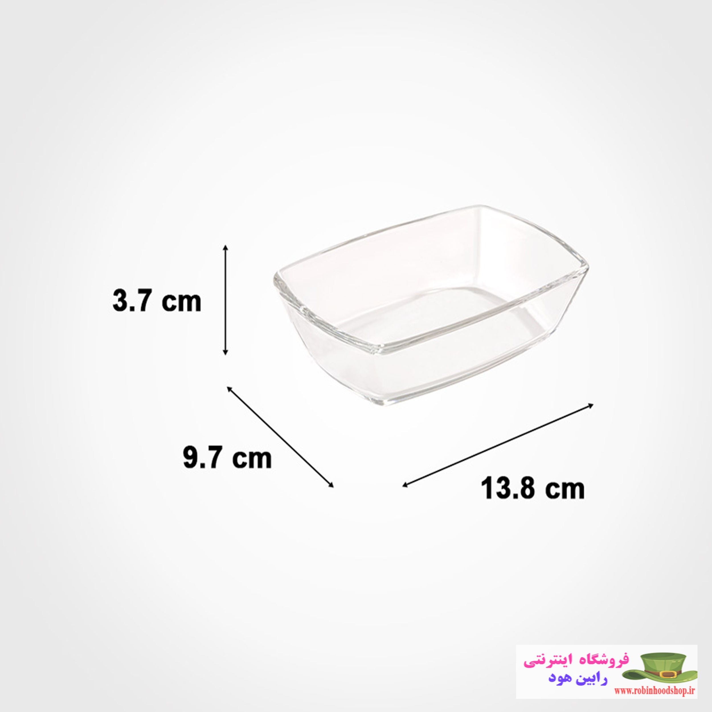پیاله سرو شیشه ای بزرگ - Image 2