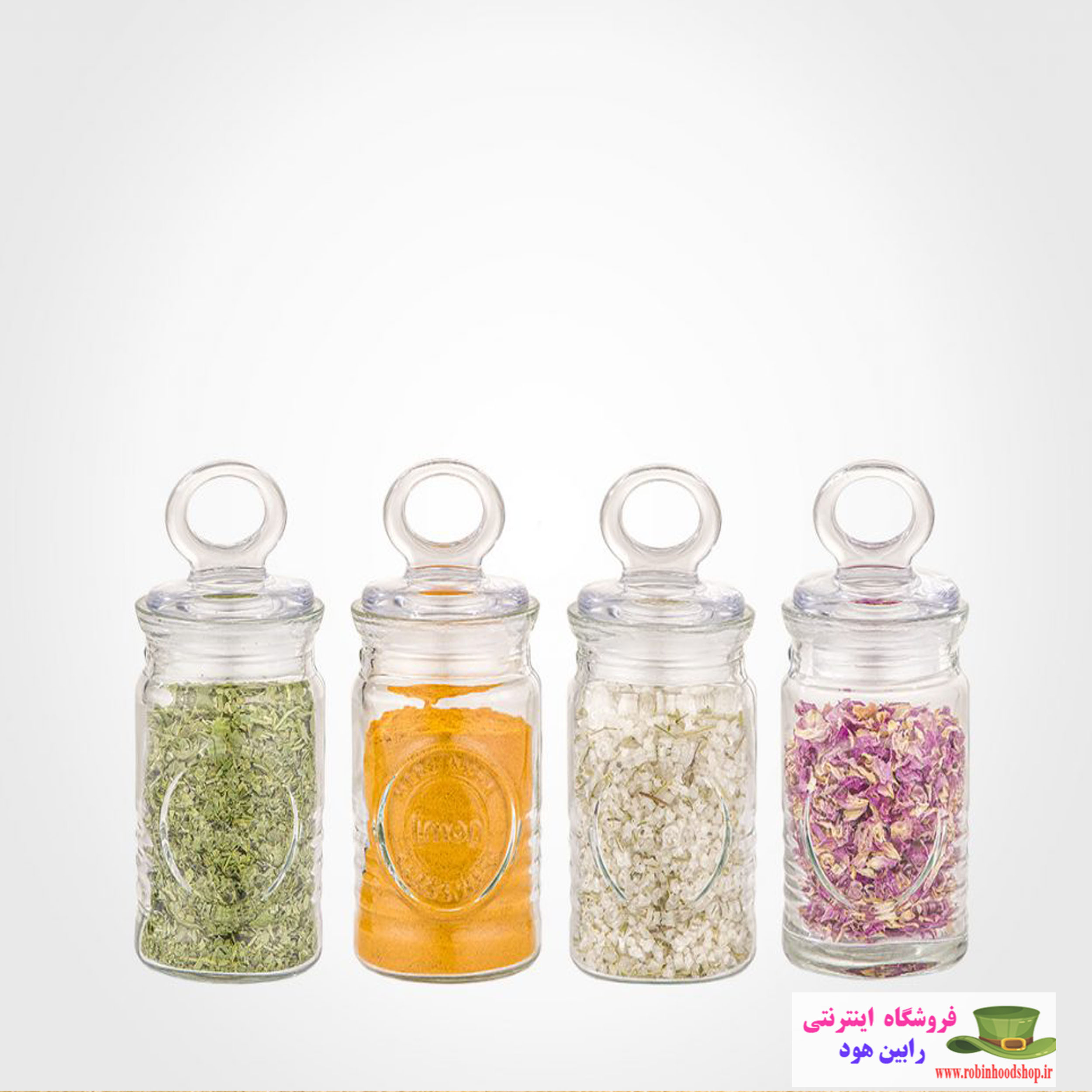 جا ادویه شیشه ای روستیک - Image 3
