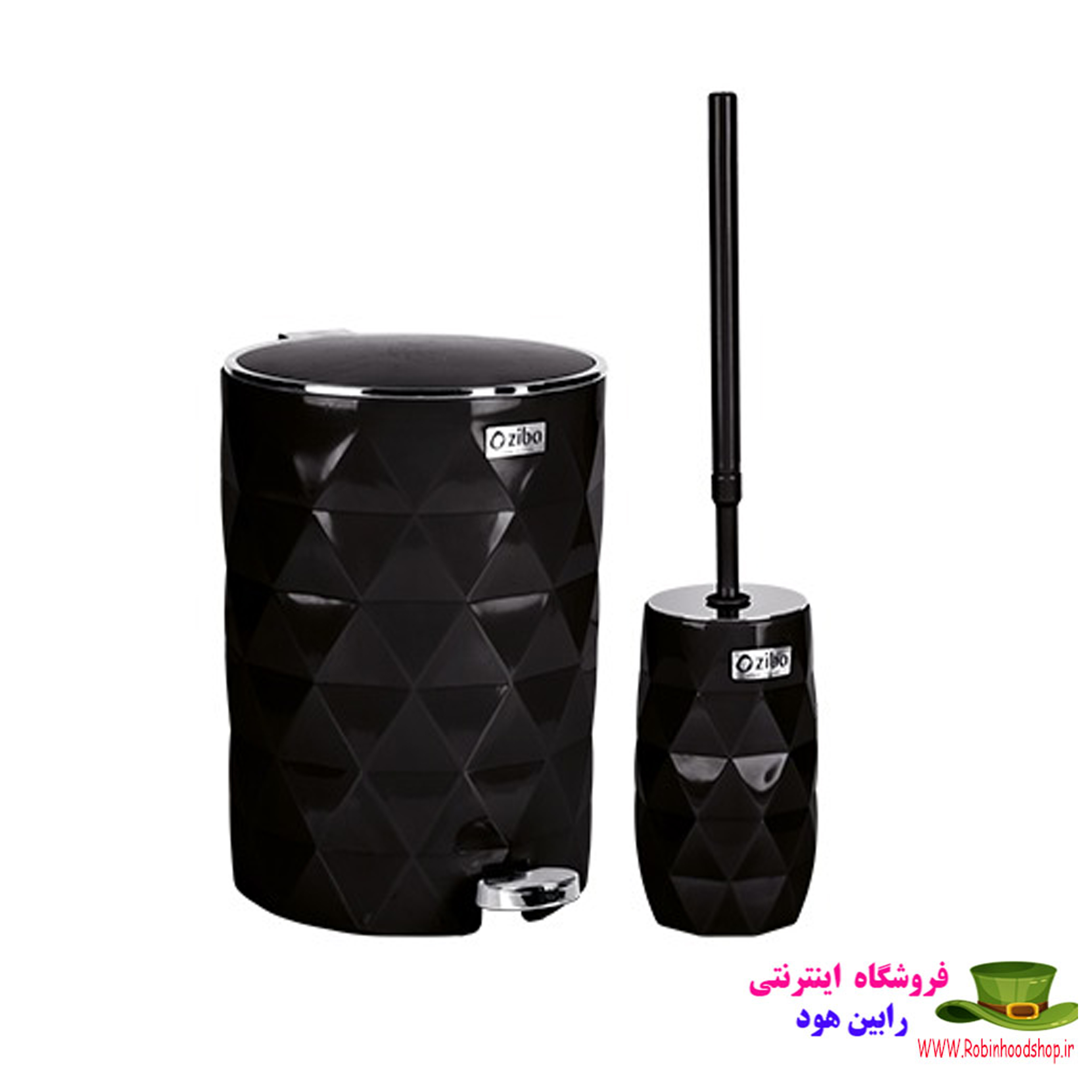 سطل و فرچه دایموند کروم