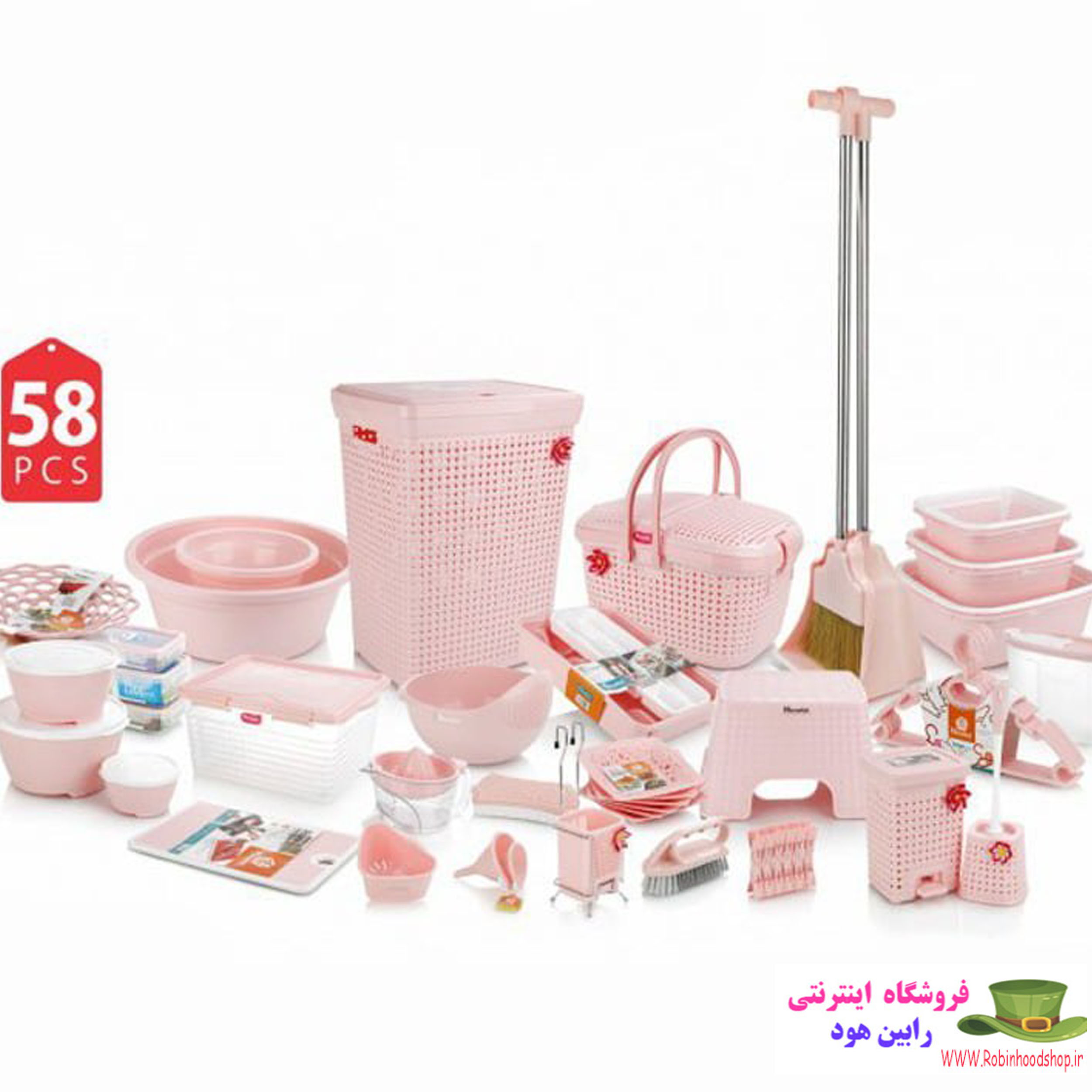 ست سرویس آشپزخانه هوم کت مدل درین ۵۸ پارچه