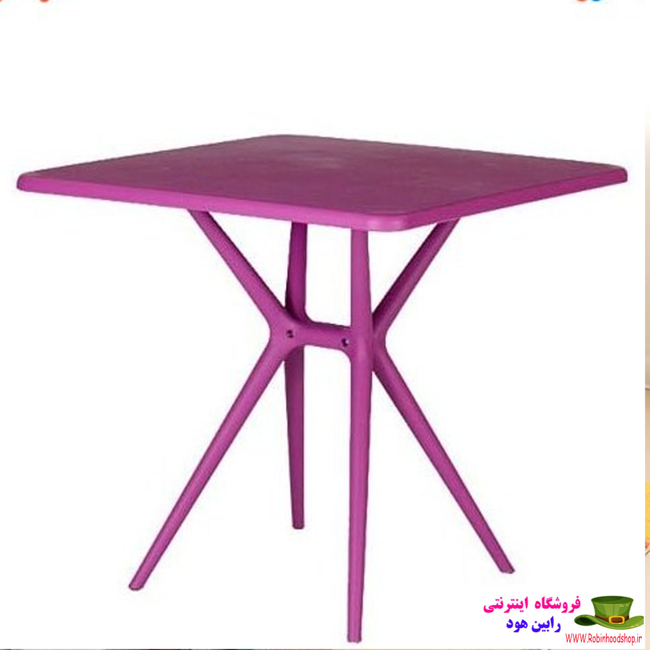 میز باغی و ویلایی مربع تیکا