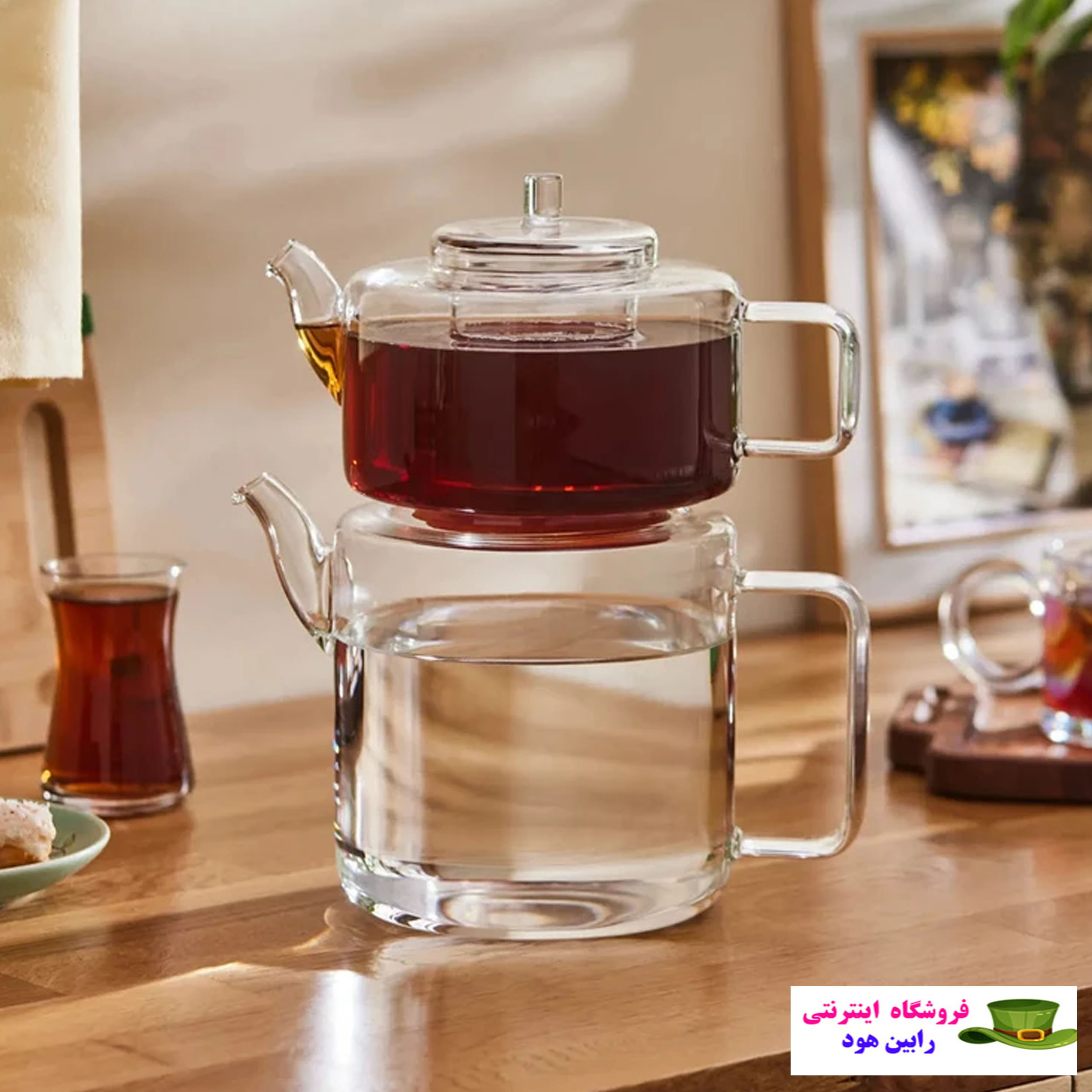 ست کتری و قوری ناتالی مدل فلت کد PRX220