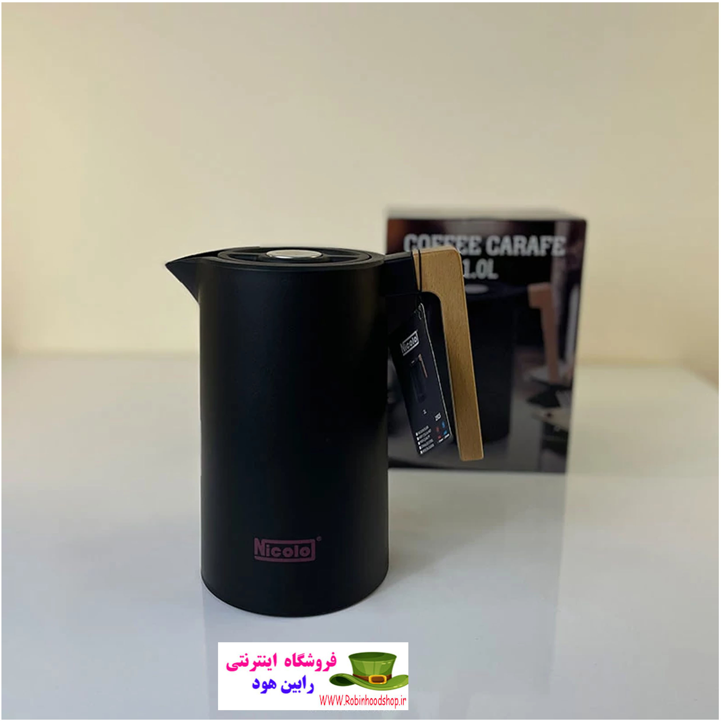 فلاسک دکمه ای 1 لیتر نیکولو کد 1915